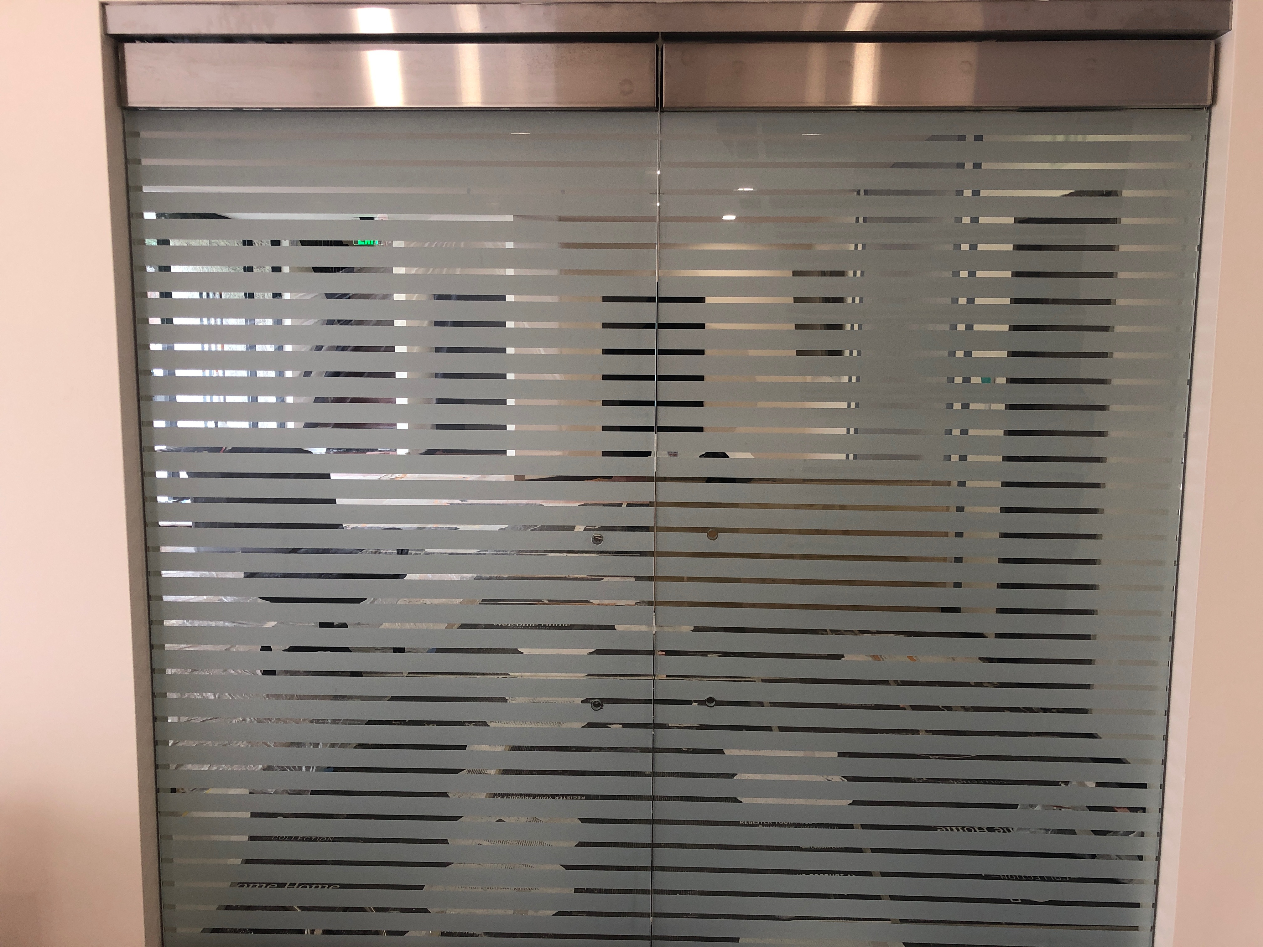 Decorative window film installation