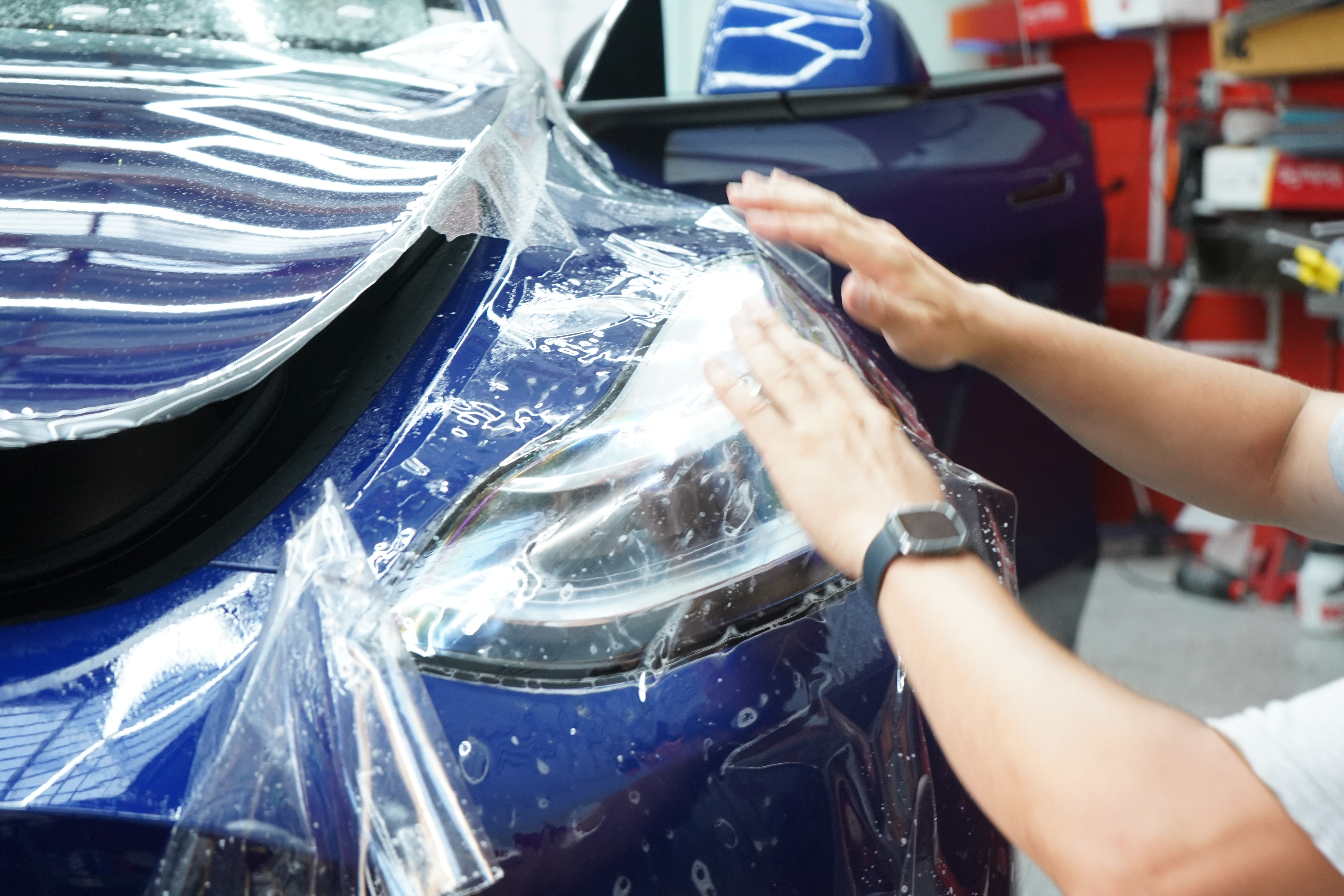 ceramic coating, ceramic pro, ceramic car coating, clear bra, xpel, ppf, tesla model y PPF, tesla model X xpel ppf